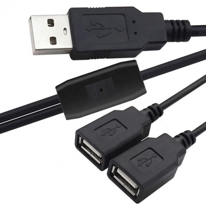 OEM personalizado 2m 1 Hombre a 2 Mujer Y cable de división USB para carga 7