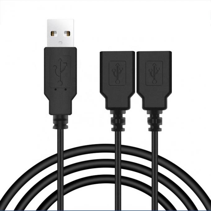OEM personalizado 2m 1 Hombre a 2 Mujer Y cable de división USB para carga 3
