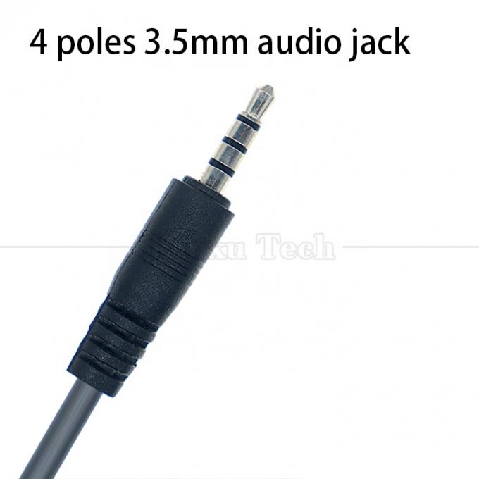 1M USB a 3.5mm 4 polos DC Audio Jack Cable de extensión para altavoz de automóvil 3