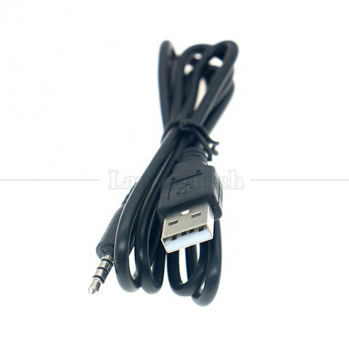 1M USB a 3.5mm 4 polos DC Audio Jack Cable de extensión para altavoz de automóvil 1