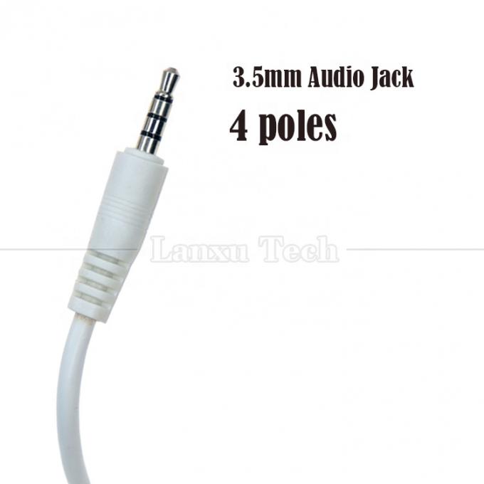 Sincronización de datos de carga USB A macho a Aux 4 polos 3,5 mm de audio DC Jack Adaptador de cable de carga para auriculares de altavoz 2