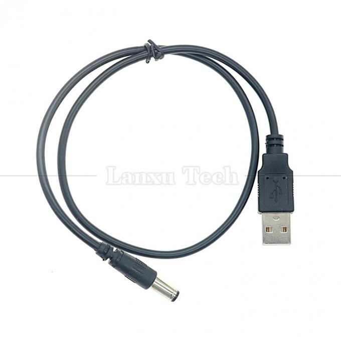 1m 3m 5m 10m 1A 2A 5A USB A macho a DC 5.5x2.1mm 3.5 1.35 4.0 1.7 Barril Jack Cable de cargador de energía para cámara de CCTV LED 5