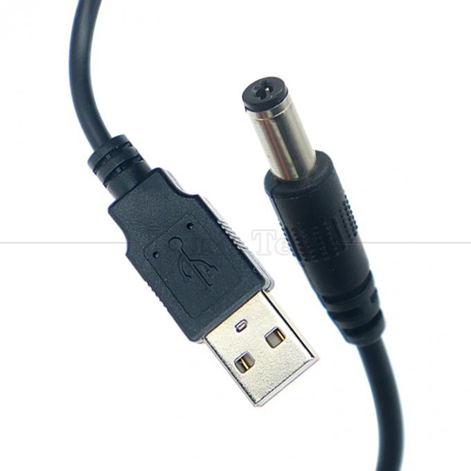 1m 3m 5m 10m 1A 2A 5A USB A macho a DC 5.5x2.1mm 3.5 1.35 4.0 1.7 Barril Jack Cable de cargador de energía para cámara de CCTV LED 4