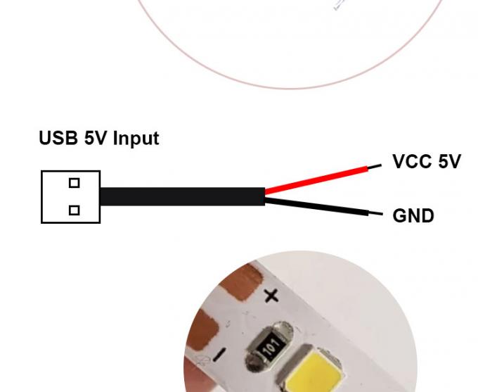 Alta calidad 5V USB 2.0 un macho para abrir desnudo desnudo 2 pinos cables extremo Pigtail Cable para lámpara de luz LED 4