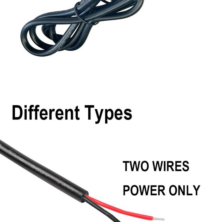 5V USB para abrir cables desnudos de lata despojados de cables de carga de energía de cola de cerdo para lámpara de luz de banda LED 8