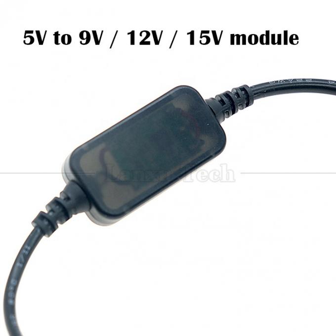 9v 12v 15v 20v PD USB Tipo C a DC 5.5x2.1mm Cable de cargador para altavoz del router Wifi 1