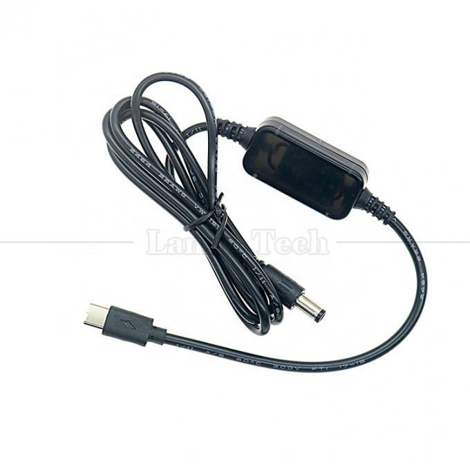 9v 12v 15v 20v PD USB Tipo C a DC 5.5x2.1mm Cable de cargador para altavoz del router Wifi 4
