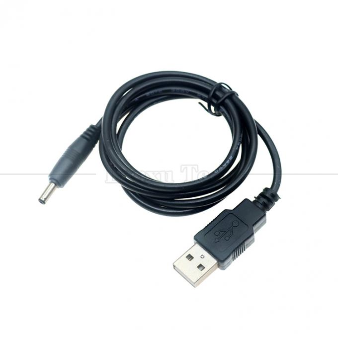1 metro USB macho a corriente continua Jack de barril 3,5 mm 1,35 mm Cable de cargador de energía para altavoz del router 2