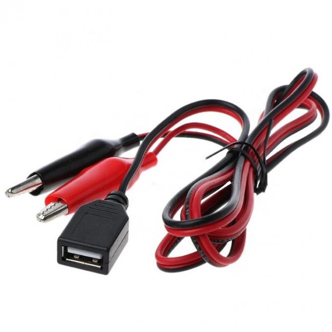Clamps de cocodrilo clip de cocodrilo a USB un cable de adaptador de cable de prueba femenino 3