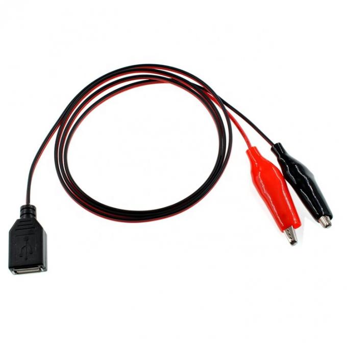 Clamps de cocodrilo clip de cocodrilo a USB un cable de adaptador de cable de prueba femenino 4
