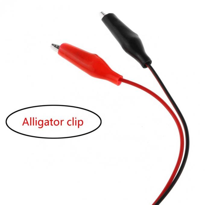 Clamps de cocodrilo clip de cocodrilo a USB un cable de cable de adaptación de cable de prueba masculino para el circuito de prueba 3