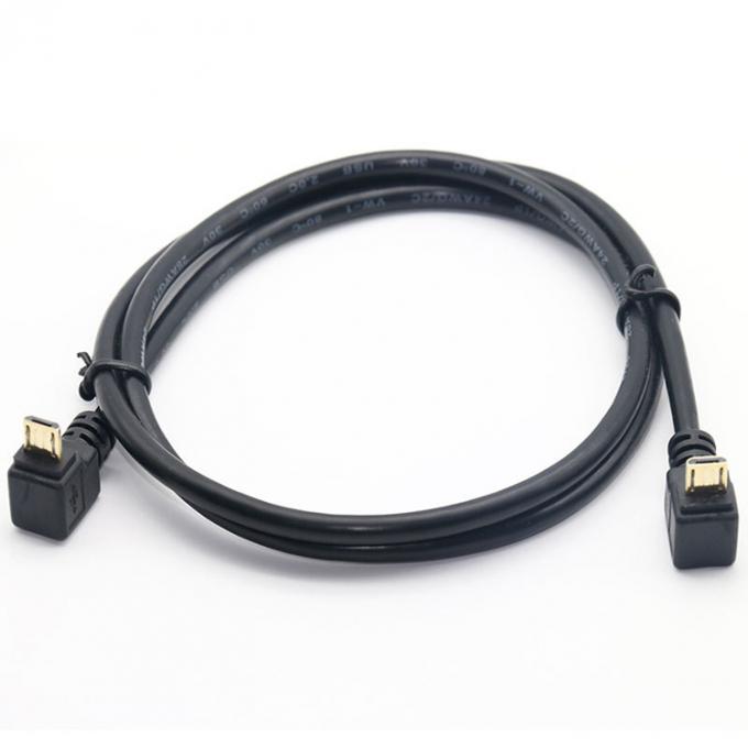 Ángulo de 90 grados hacia arriba ángulo de carga de datos Micro USB cable 2