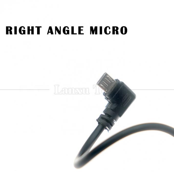 1M 2M 3M 5M carga de datos 90 grados derecha hacia arriba izquierda hacia abajo ángulo Micro V8 cable USB 1