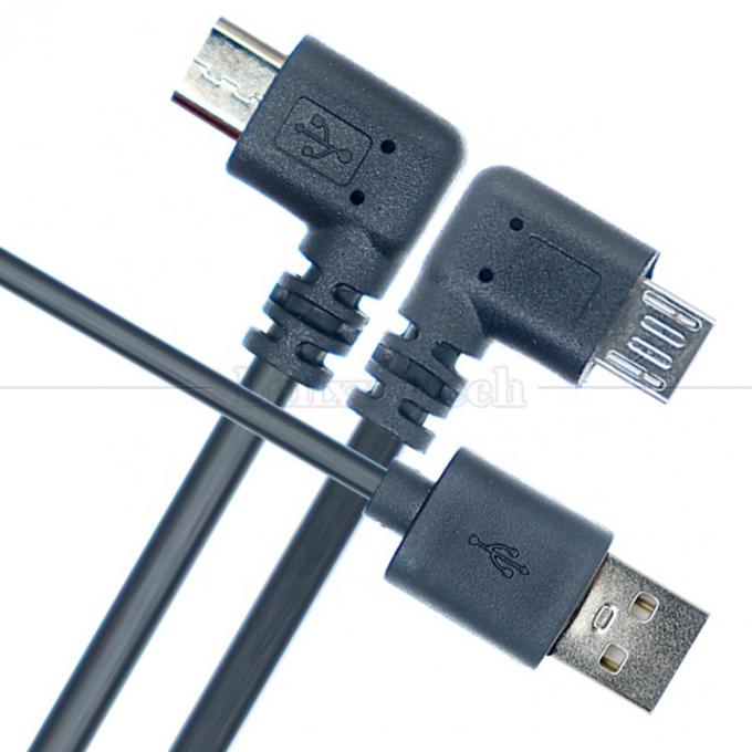 1M 2M 3M 1A 2A 3A Carga de datos con ángulo recto de 90 grados Cable de microextensión USB para teléfono y tableta 2