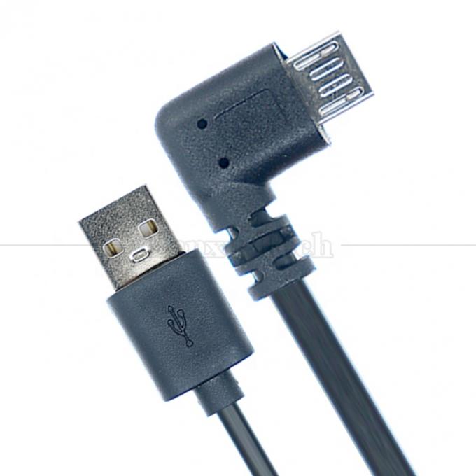 1M 2M 3M 1A 2A 3A Carga de datos con ángulo recto de 90 grados Cable de microextensión USB para teléfono y tableta 3