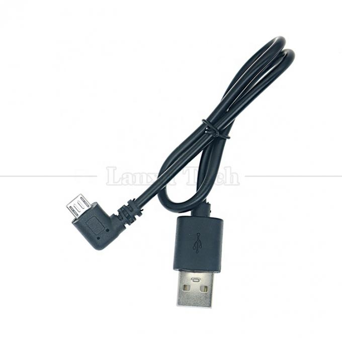 90 grados en ángulo recto USB a Micro B Cable de cargador de datos para teléfonos tabletas cámara digital GPS 4