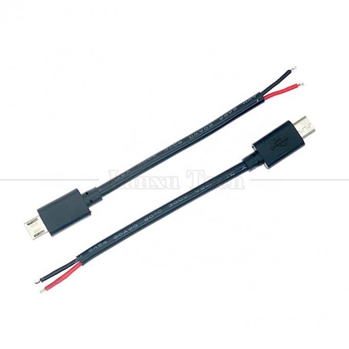 Hombre Mujer Micro B a cables desnudos Cable de extremo abierto para la tableta Raspberry Pi 0
