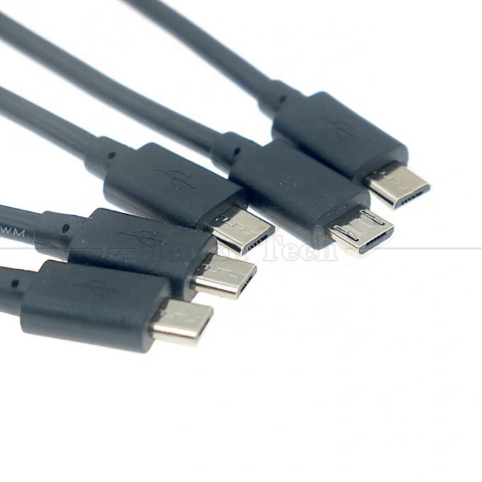 Hombre Mujer Micro B a cables desnudos Cable de extremo abierto para la tableta Raspberry Pi 1