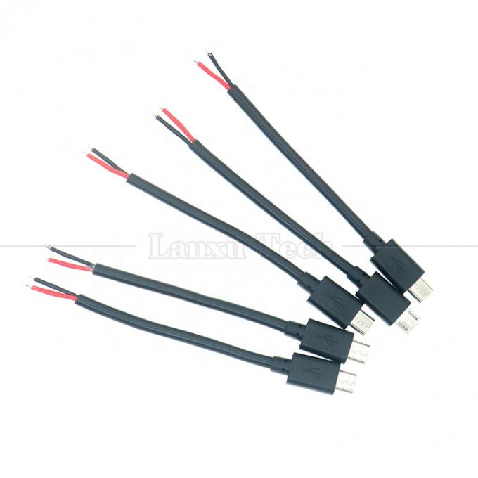 Hombre Mujer Micro B a cables desnudos Cable de extremo abierto para la tableta Raspberry Pi 5