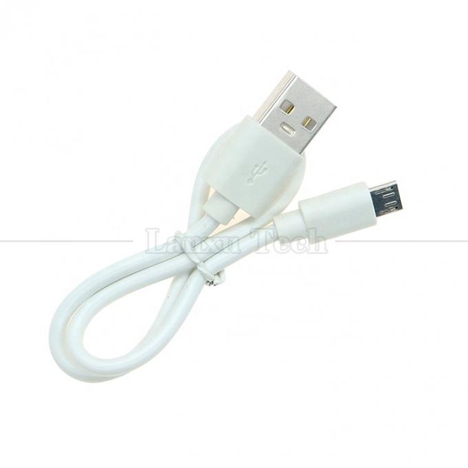 Corto 30cm 50cm 1m Blanco Negro Datos de carga rápida 1A V8 Micro B a USB Un cable de carga masculino para Android teléfono Banco de energía altavoz 4