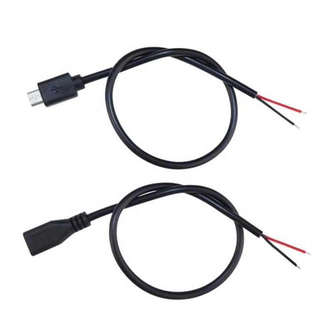 Corriente pesada 20AWG 5A Cables desnudos de reparación abierta Micro USB Cable Pigtail para el sensor Raspberry Pi 6