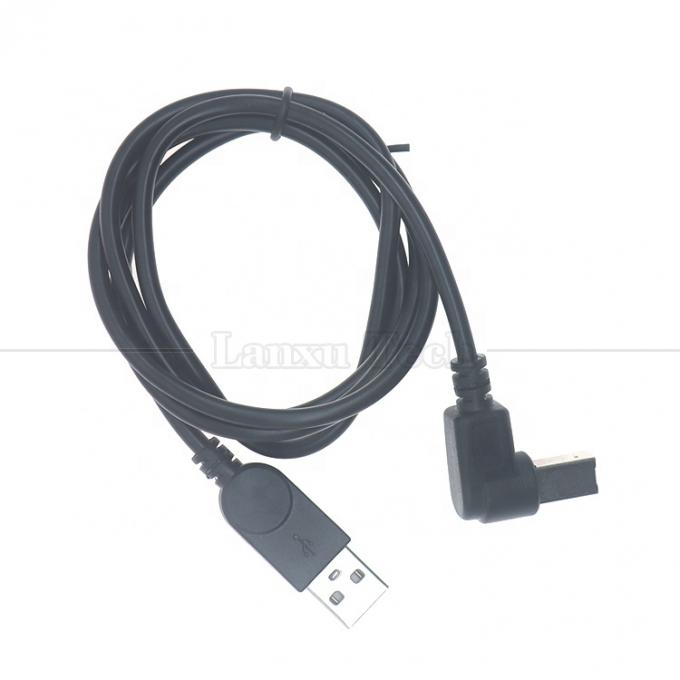 Ángulo recto de 90 grados Tipo A macho a B macho USB 2.0 conector de impresora cable de extensión 4