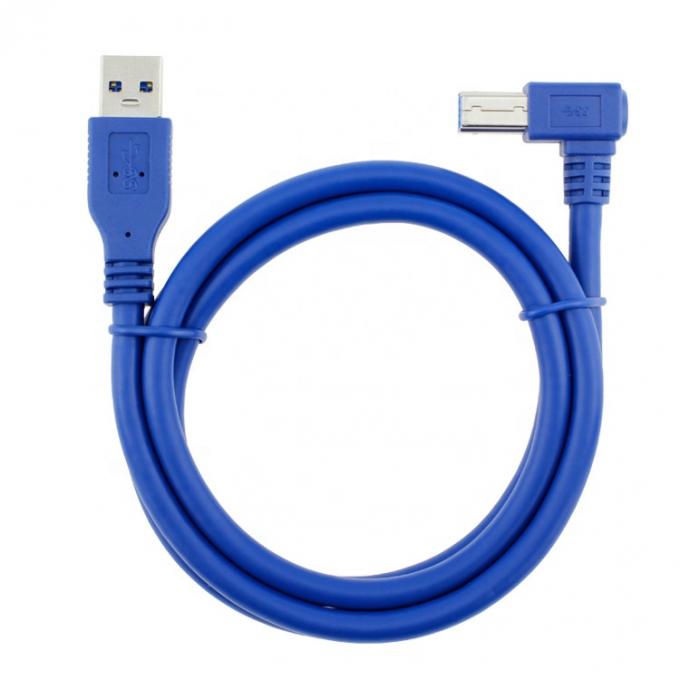Alta velocidad 5Gbps 90 grados ángulo recto USB 3.0 A macho a USB B tipo de impresor de cable para Epson HP 1