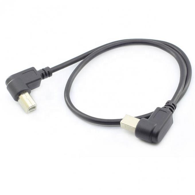 Personalización Ángulo recto de 90 grados Hombre a Hombre Cable USB B 3