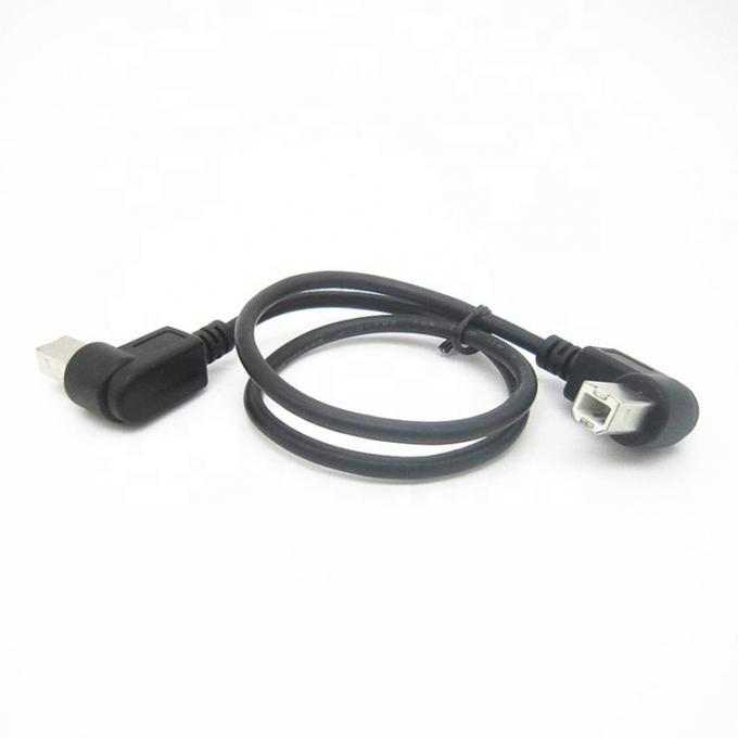 Personalización Ángulo recto de 90 grados Hombre a Hombre Cable USB B 2