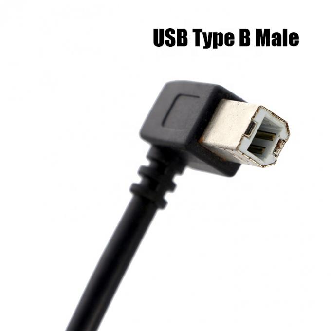 1M 1.5M 3M 90 grados en ángulo recto USB 2.0 Cable de extensión de energía para cabeza de impresora para Epson HP 3