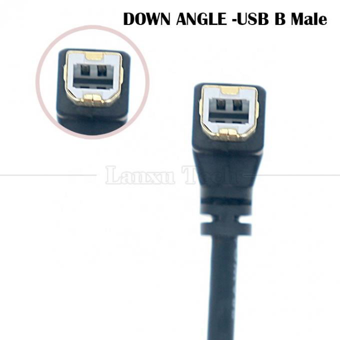 A la derecha hacia arriba izquierda hacia abajo Ángulo de 90 grados Ángulo USB A a USB B Cable para escáner de impresora 1