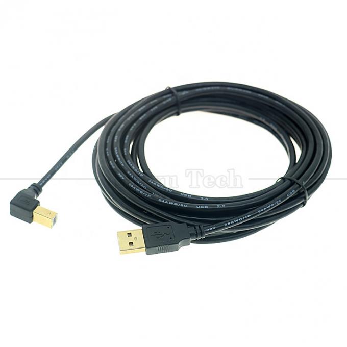 A la derecha hacia arriba izquierda hacia abajo Ángulo de 90 grados Ángulo USB A a USB B Cable para escáner de impresora 5
