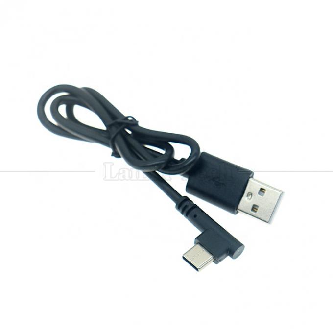 1M 1.5M 2M 3M Sincronización de datos Carga de ángulo de 90 grados Cable de cargador USB tipo C para cámara de tabletas de teléfono 0