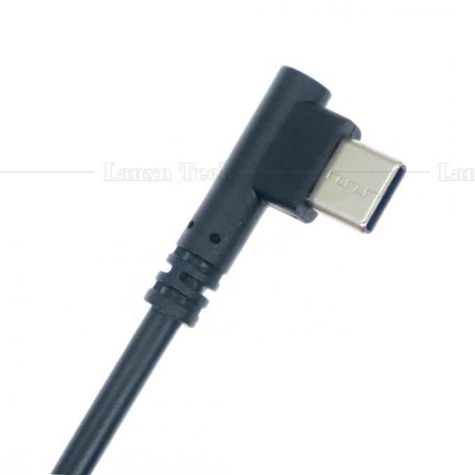 1M 1.5M 2M 3M Sincronización de datos Carga de ángulo de 90 grados Cable de cargador USB tipo C para cámara de tabletas de teléfono 4