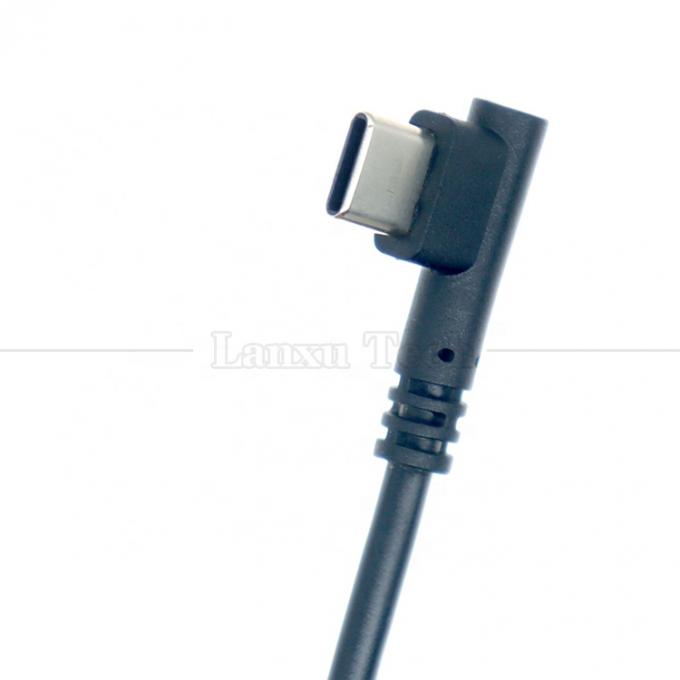 1M 1.5M 2M 3M Sincronización de datos Carga de ángulo de 90 grados Cable de cargador USB tipo C para cámara de tabletas de teléfono 3