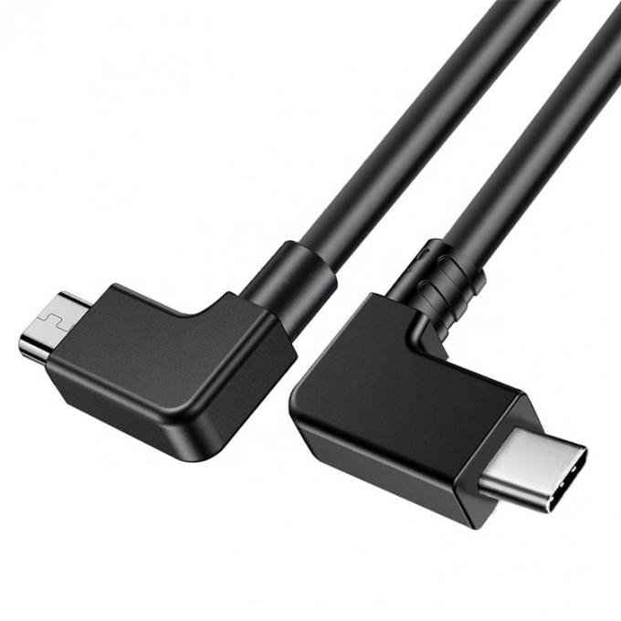 Ángulo de 90 grados Micro B a tipo C Cable USB para UAV 4