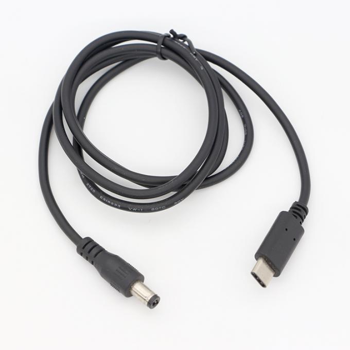 USB personalizado tipo 3.1 C macho a DC 5.5x2.5mm macho Jack cargador de energía Cable de alimentación para portátil 6