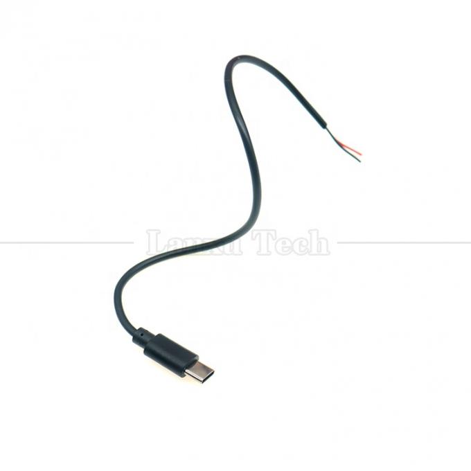 Carga de datos personalizada 2 4 núcleos USB Tipo C Hombre Hembra a despojado Cables de cola de cerdo 5