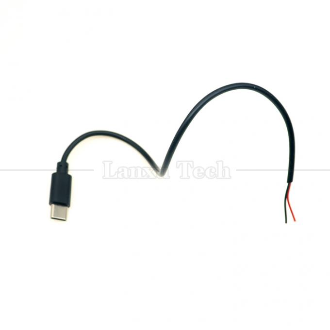 Carga de datos personalizada 2 4 núcleos USB Tipo C Hombre Hembra a despojado Cables de cola de cerdo 6