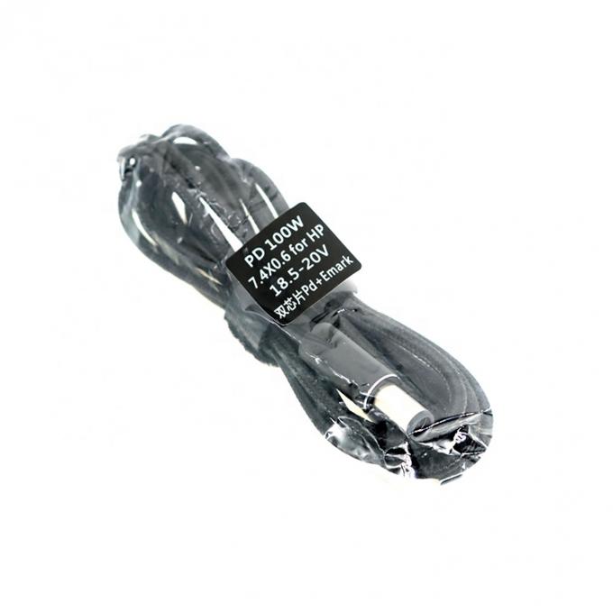 100W 20V 5A PD cargador USB trenzado duradero Tipo C a DC 7.4x5.0mm Cable para computadora portátil 0