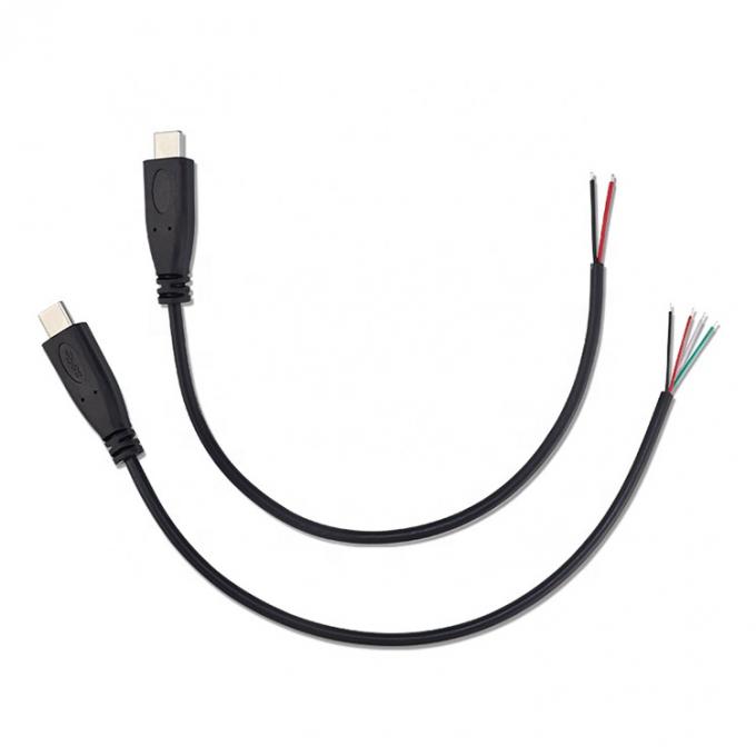 OEM 2 4 núcleos USB Tipo C Hombre Hembra a despojado Cables de cables abiertos de extremo de cable 2