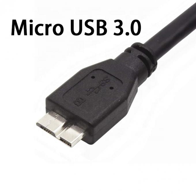 Carga de datos de alta velocidad de 5 Gbps Micro USB 3.0 Cable de A a Micro B para el disco duro Samsung Sdd Hdd 3