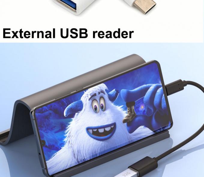 USB Tipo C Hombre a USB 2.0 Un cable de adaptador OTG femenino para teléfono portátil 4