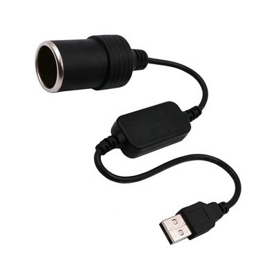 comprar USB A macho a 12v enchufe de encendedor de cigarrillos para automóviles conector de convertidor de energía femenino online manufacture