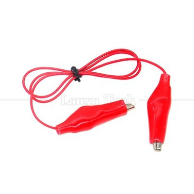 comprar Negro Rojo Alligator eléctrico Crocodilo abrazaderas clips batería cable de prueba de potencia online manufacture