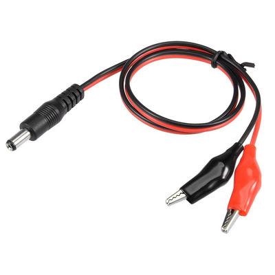 comprar 2.1mmx5.5 mm 12V DC Jack masculino para conectores de cable de alimentación de clip de caimanes para iluminación de cámaras de seguridad de CCTV online manufacture