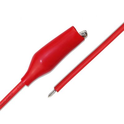 comprar Negro Rojo Cable de alimentación de prueba de clip de cocodrilo online manufacture