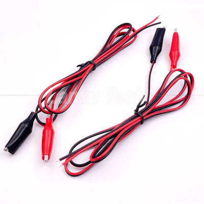 comprar 12v Negro Rojo Prueba eléctrica conduce Jumper alambre cocodrilo clips cable online manufacture