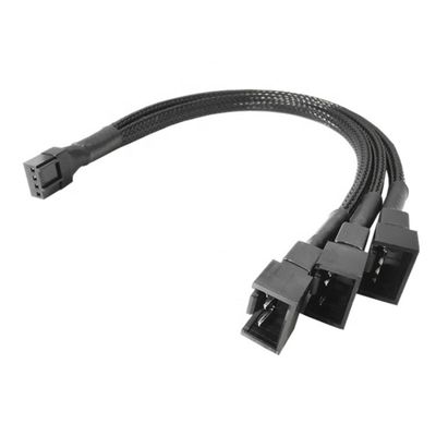 comprar 1 a 3 CPU 4 PIN Conector PC Casilla de control de temperatura Ventilador de enfriamiento Y Splitter Cable de extensión PWM online manufacture
