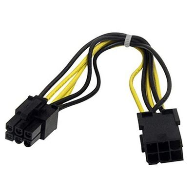 comprar PCI-E 6 pines a 6 pines de macho a hembra GPU ATX Tarjeta gráfica de video PCIE PCI Express Cable de alimentación online manufacture